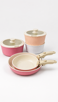 9-Piece Ceramic Nonstick Cookware Set with Detachable Handles | Hebei Select